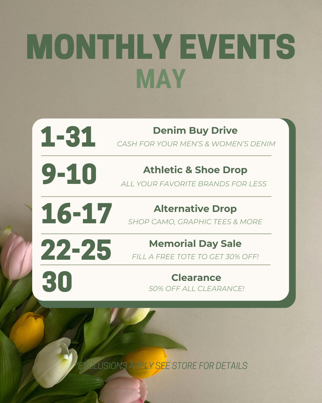 Here's What's Coming Up!
